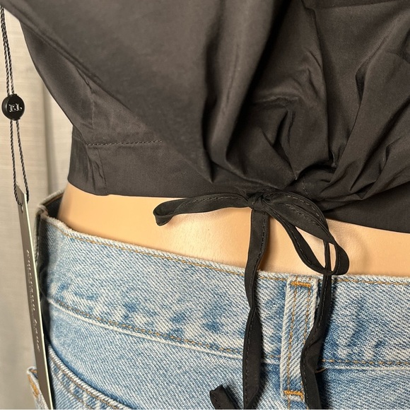 Emerson Lang Black Button-Down Women's “I’m tired of their stories” Shirt NWT - Picture 6 of 15